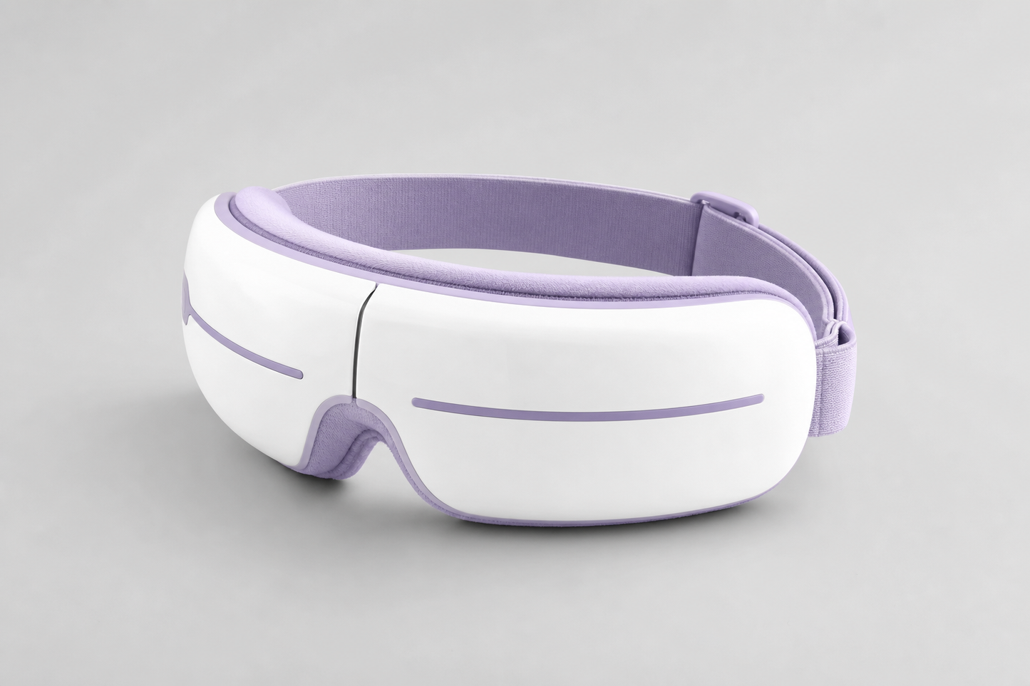Sereva Smart Heated Eye Massager in white and lavender