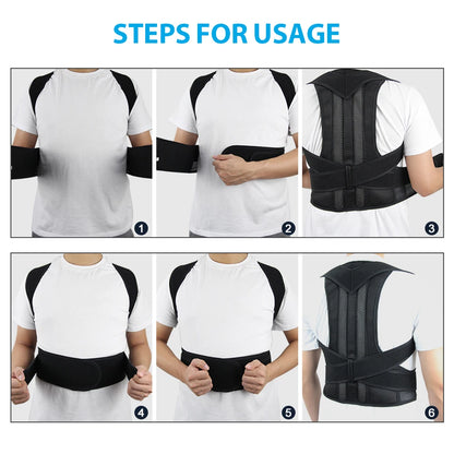 Transform Your Posture with the Adjustable Scoliosis Support Corset Back Brace – Comfortable Lumbar Support for Adults