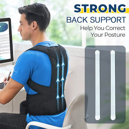 Transform Your Posture with the Adjustable Scoliosis Support Corset Back Brace – Comfortable Lumbar Support for Adults
