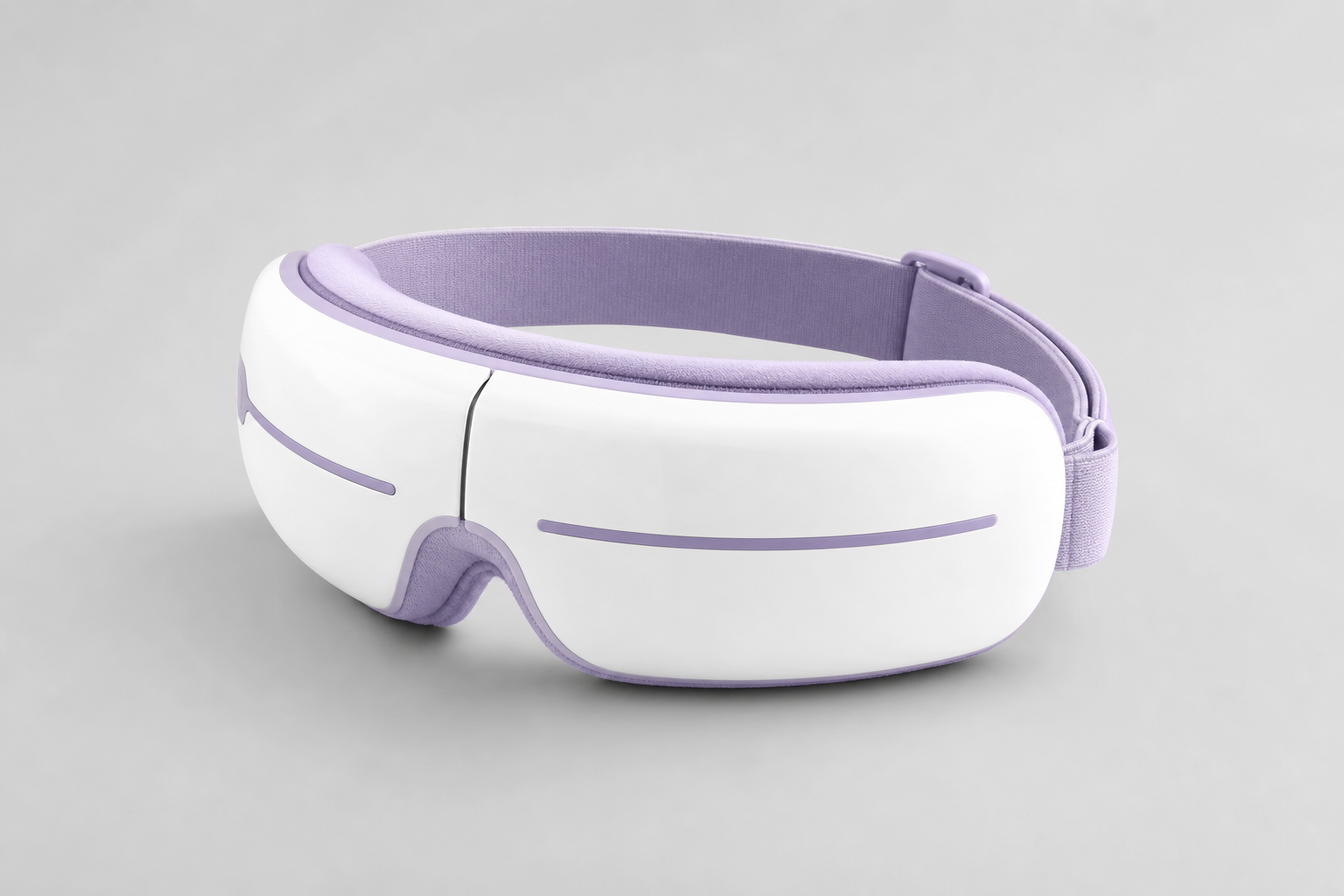 Sereva Smart Heated Eye Massager in white and lavender